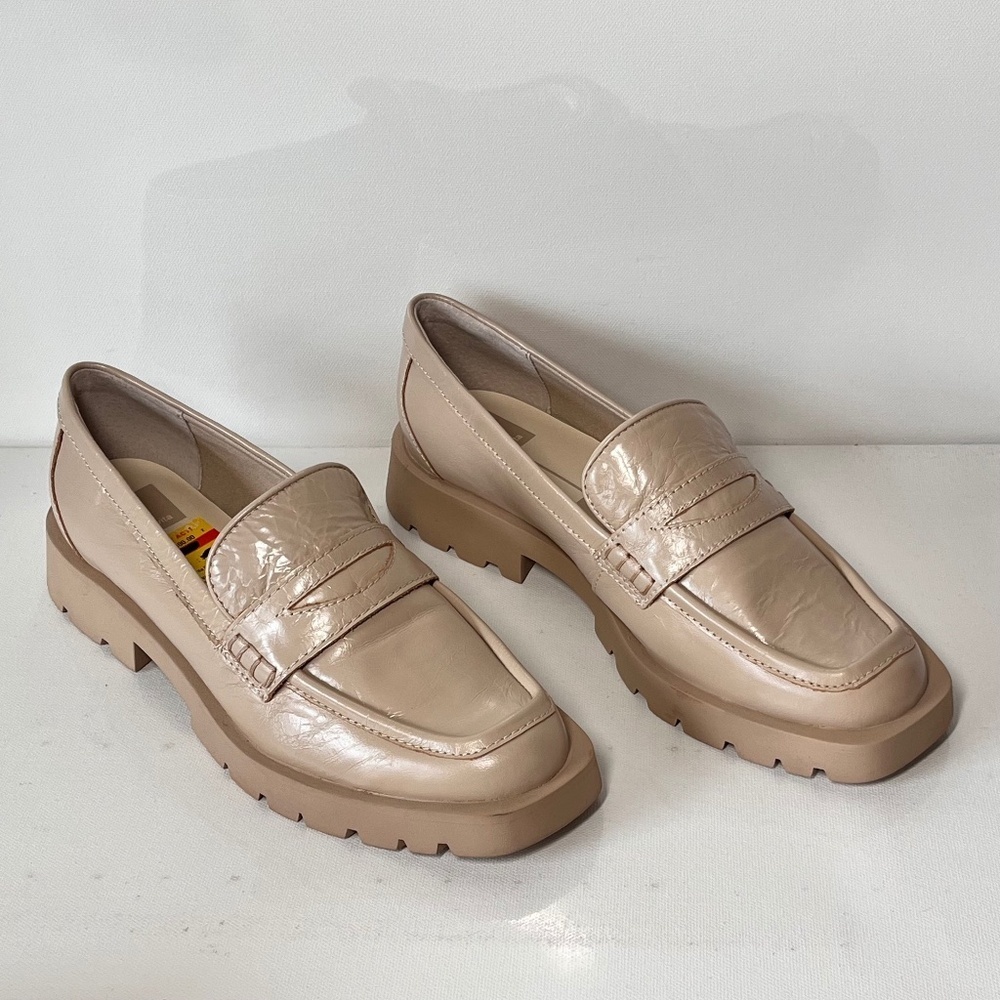 Dolce Vita Elias Leather Slip On Lug Loafers - Picture 2 of 7